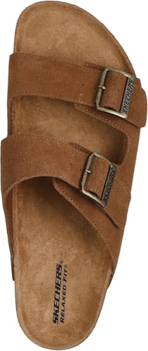 Skechers - Mens Aidan - Leelan Slide Sandal, Color Chestnut, Size: 11 M US2