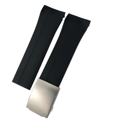 [KAVJU] �V���R�[���S�����v�o���h 21 �~�����[�g�� 22 �~�����[�g�������p MIDO M026 �I�[�V�����X�^�[�n�C�h���R���N�G�X�g�h���X�|�[�c���v�X�g���b�v(Black silver clasp2,22mm)