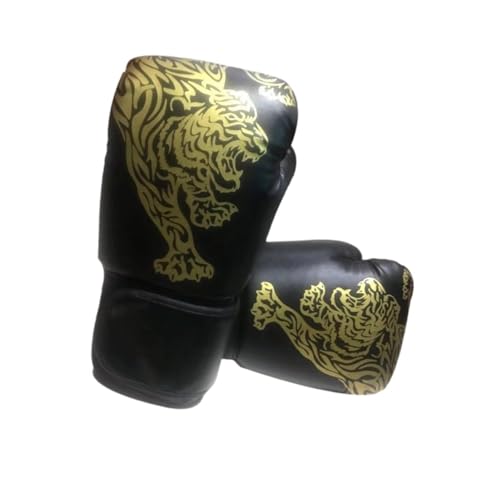 Aosekaa Boxing Gloves Sparring Gloves PU Leather Breathable Half Finger Mitts for Karate Fighting Grappling Punching Bag Men Women, Adults Black