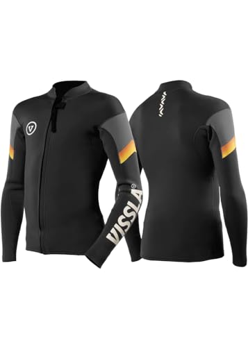 7 Seas Boys Raditude 2mm Front Zip Wetsuit Jacket Gunmetal 6