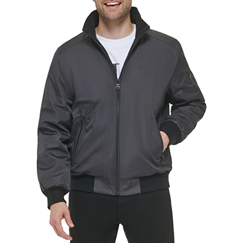 Image of Calvin Klein Men's Winter Coats - Sherpa-lined Hooded Soft Shell Jacket