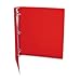 ACCOHIDE Poly Round Ring Binder, 35-pt. Cover, 1" Cap, Executive Red