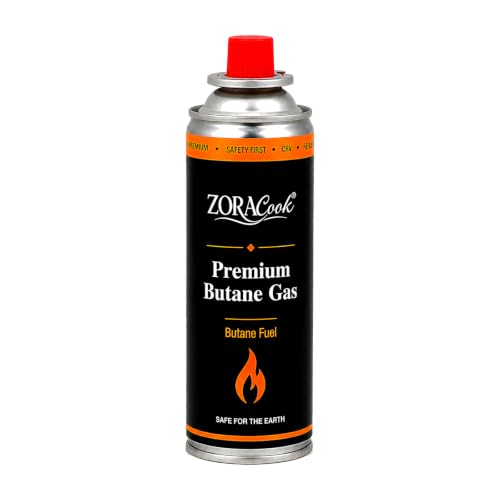 Image of 225g Premium Butane Gas Cylinder for Camping Stove Portable High Pressure Refill Fuel Can for Welding Torch Canister Outdoor Cooking Lighter Trekking Hiking Soldering Cartridge(Pack of 1)