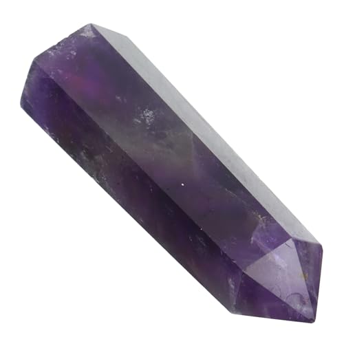 HOLIDYOYO Adorno de Pilar de Cristal Piedra de Cristales de Chakras decoración Piedra Decorativa Cuarzo Cristal Hexagonal Piedra Elegante Piedra de Cristal para el hogar Amatista