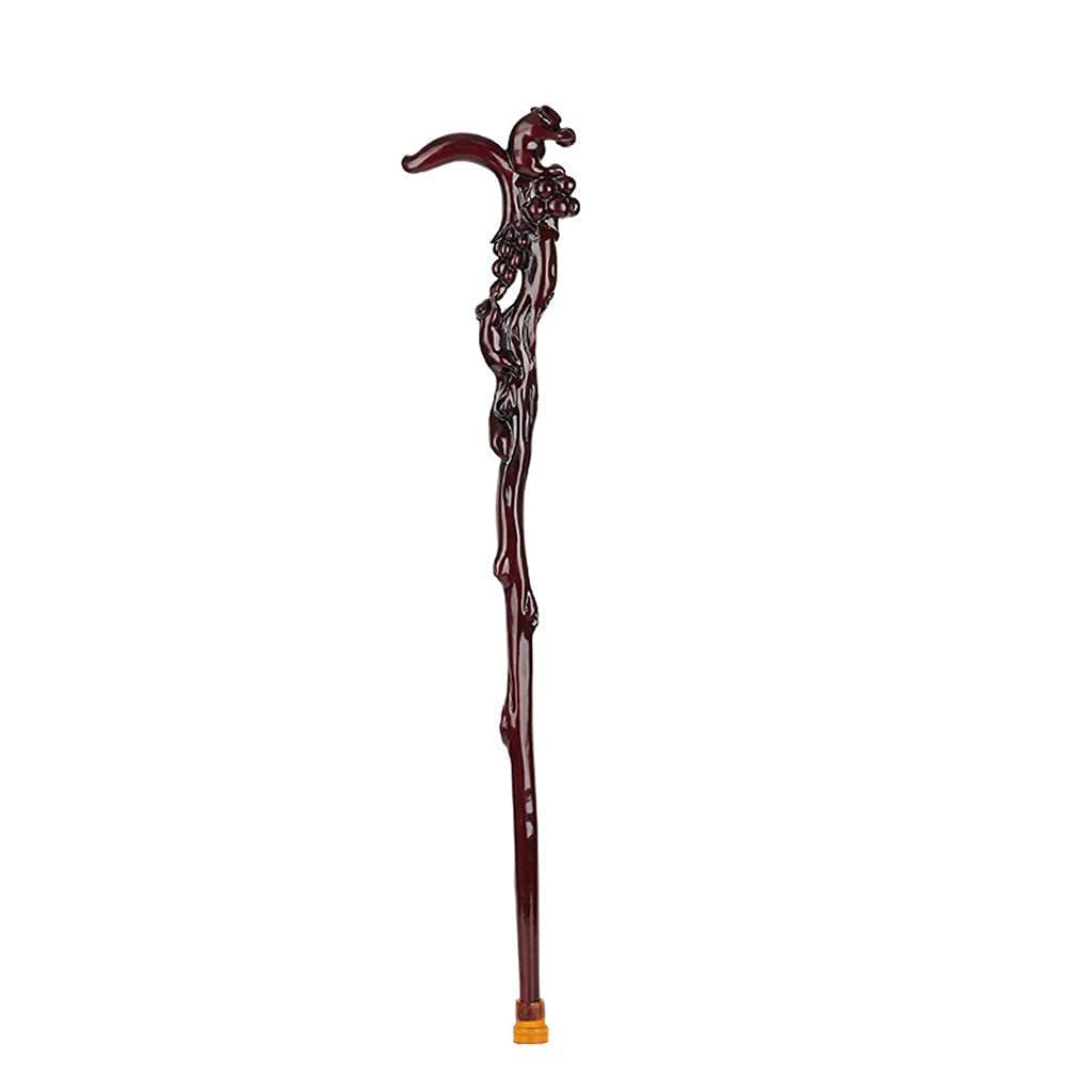 Deambulatori per Anziani Stampelle da Intaglio per Uomo Anziano Canna da Nonna in Legno Antiscivolo per Uomini e Donne Deambulatore rollator da 97 cm ， Aiuto per la Mobilità Durevole HGCHH