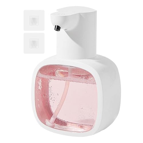 Dispensador de jabón automático y dispensador de jabón líquido ajustable | Contenedor de líquido de lavado recargable para baño de cocina
