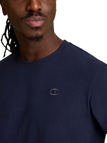 Image of Champion Men's Classic Long Sleeve T-Shirt, Standard Fit, Script & C Logo, Available in Regular and Big & Tall