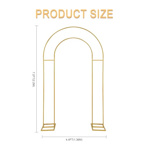 Open Arch Backdrop Stand,Double Arch Frame U Shaped Wedding Arches for Wedding Ceremony Birthday Party Bridal Baby Shower Photo Booth Garden Floral Balloon Arch Decoration