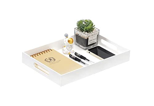 Beylang 12X12 Glossy White Sturdy Acrylic Serving Tray thumb #6