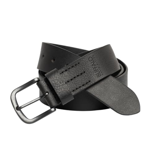 Buffalo David Bitton Men's Black Leather Belt | 100% Genuine Leather | Jean Belt2