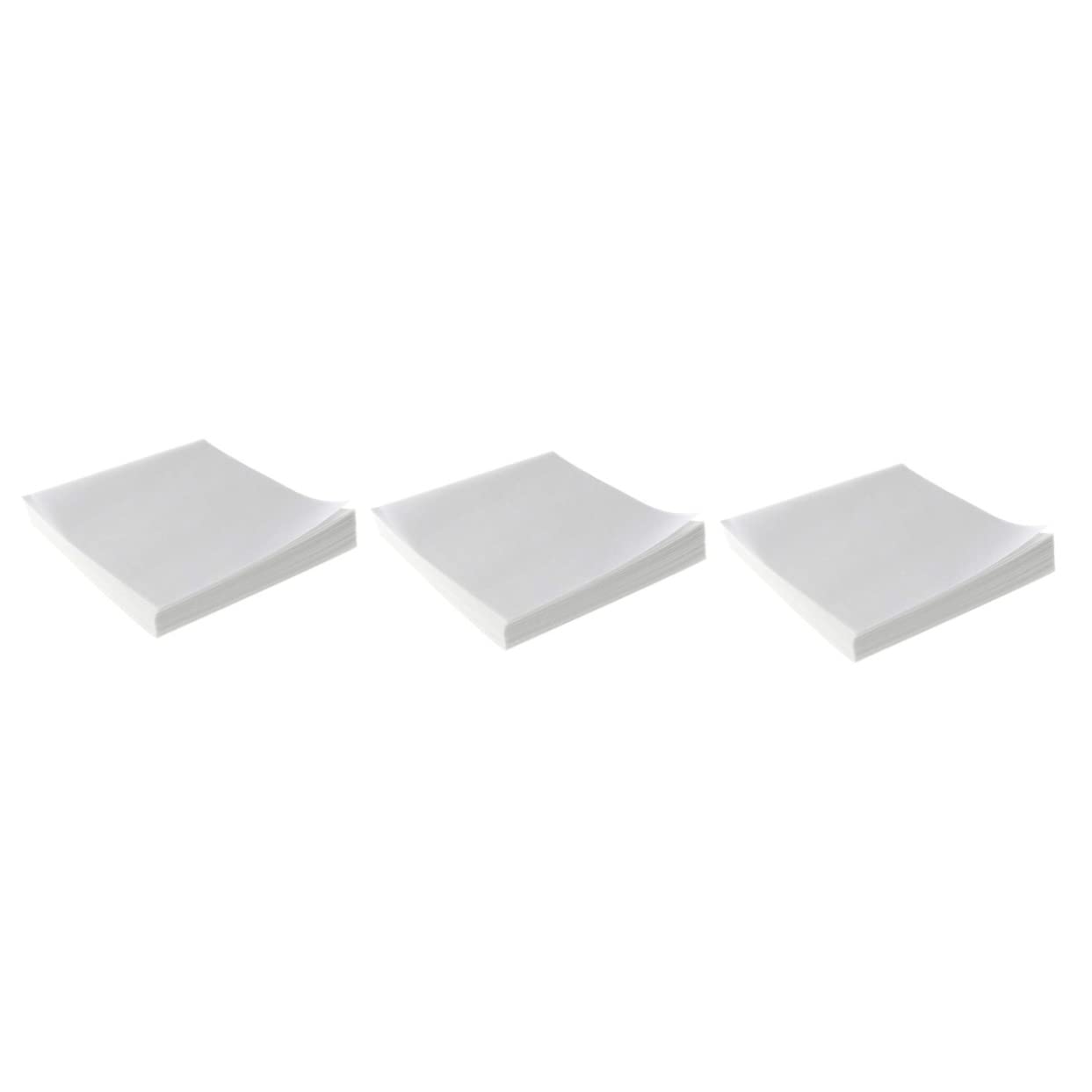SOLUSTRE 3sets High-Gloss Weighing Paper Sheets Square Paper for Samples Transfer Coated Food Scale Laboratory Weighing 500sheets*3