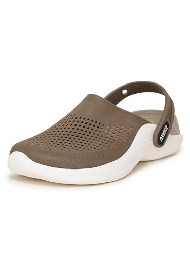 Image of Athco Avatar Clogs for Men|Boys|Unisex|Dual-Color Soft EVA Cushioned Footbed|Easy Wear with Adjustable Back Strap|Lightweight|Flexible|Breathable|Extra Soft Comfortable Anti-Skid Casual Mule|All-Season|Summer|Monsoon|Rain|Winter|Waterproof|Casual Slip-On Sandal|Indoor & Outdoor Wear|Trendy|Fashionable|Stylish|Shoes