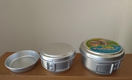 アウトドア用品5点セット Amazon.co.jp: レトロ キャンピングセット 5点セット 食器 谷口