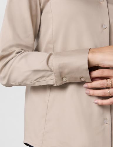 Image of Symbol Premium Women's Cotton Stretch Formal Shirt | Full Sleeve Button-Down | Regular Fit | Office-Wear | Desk-to-Dinner (Available in Plus Sizes)