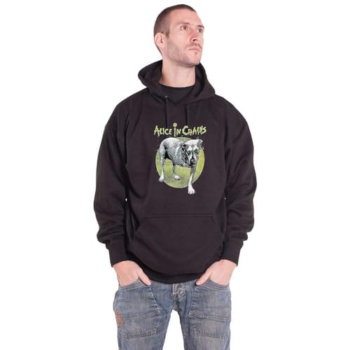Alice in Chains Three Legged Dog Pullover Hoodie Size S Black
