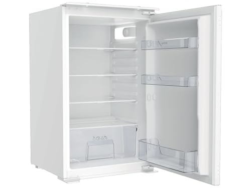 Gorenje RI409EP1 Einbau-Tischkühlschrank/ 88er Nische/Schlepptürscharnier/EEK E/ 39dB/ 129 Liter/CrispZone/LED Beleuchtung/Abtau-Vollautomatik/Türanschlag wechselbar/HxBxT: 88x 54x54 cm/Weiß