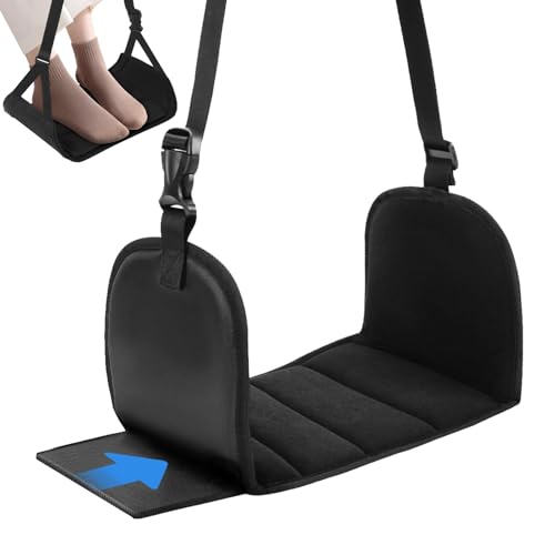 Airplane Foot Hammock Rest with Support Plates, Memory Cotton Filling, Leg Support for Long Flights - Cosy Home Interiors Airplane Foot Hammock Rest with Support Plates, Memory Cotton Filling, Leg Support for Long Flights