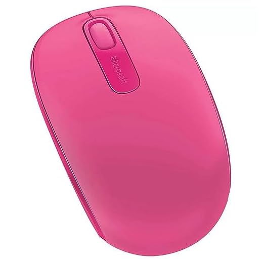Microsoft 1850 Mouse sem Fio Móvel Usb, Rosa (Magenta), 10 x 5.8 cm