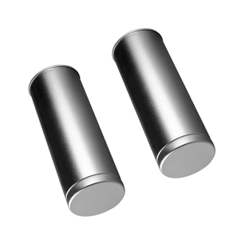 FRCOLOR Moxibustion Fire Extinguisher Jar Metal Pot for Moxibustion Tools Portable Fashion 2-Pack