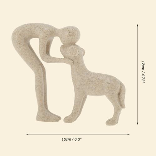 Estatua decorativa de perro para oficina y hogar miniatura 5