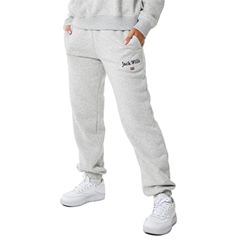 Image of Jack Wills Womens Bayton Relaxed Joggers Grey Marl 8
