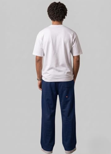 Image of Pure Cotton Men's Baggy Lower | Lower for Man Loose Fit with Pockets & Elastic Waist I Baggy fit Lowers for Gym, Jogging & Casual Wear