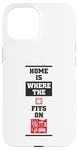 Funny Home Is Where CPU ���}�U�[�{�[�h�Ɏ��܂� �X�}�z�P�[�X iPhone 15 �p