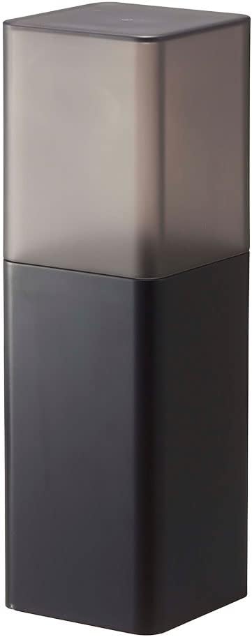 Yamazaki Industries 5373 Cutlery Stand with Lid, Black, Approx. W 3.1 x D 3.1 x H 9.8 inches (8 x 8 x 25 cm), Tower, Dust Prevention, Divider Included