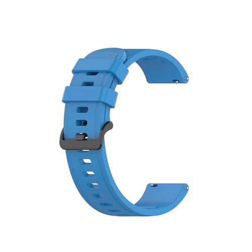 Bracelet sport en silicone 22mm bleu ciel idéal pour vos entraînements de running