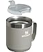 Stanley Stay-Hot Camp Mug 12 oz | Press Fit Drink Through Lid | Cup for Coffee, Tea and Drinks | Insulated Stainless Steel Coffee Mug | BPA-Free | Ash 2.0