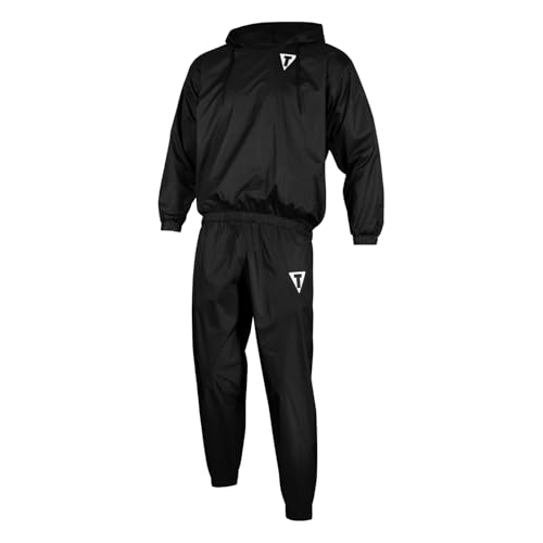 Title Boxing Hooded Sauna Suit (Black, X-Large)