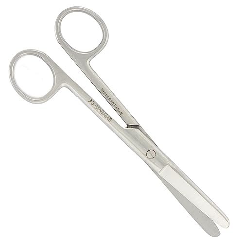 Gima - Gerade Chirurgische Schere, Stumpfe Ende, Länge 14,5 cm, aus Edelstahl