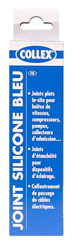 GEB Joint silicone bleu Collex spécial automobile pour l'étanchéité plane - 80ml