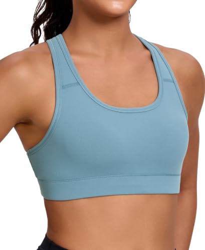 Image of Oalka Women's Racerback Sports Support Workout Running Bras