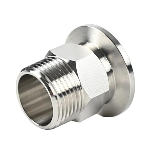 Image of SS304 KF25 NPT Male Adaptor thread 3 /4 inch NW25 KF Male coupling ISO-KF25 X NPT 3 /4 inch