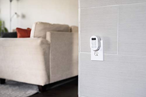 myTouchSmart Simple Set 7-Day Digital Timer, 2 Grounded Outlet Timer, Sunrise-Sunset Indoor Timer Outlet, Programmable ON/OFF Plug Timer, 125V Light Timer, Lamp Timer, Seasonal Lights, White, 35150 by myTouchSmart - Image 2