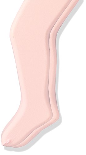trimfit Baby Girls' Nylon Spandex Opaque Tights, 2-Pack, Pink, 0-6 months