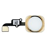  BOUTON HOME + NAPPE CHAMPAGNE GOLD OR POUR IPHONE 6 ET 6 PLUS