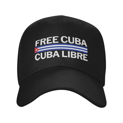 Free Cuba 2026 Cuba Libre Sandwich Hats Baseball Cap Unisex Black miniatura 2