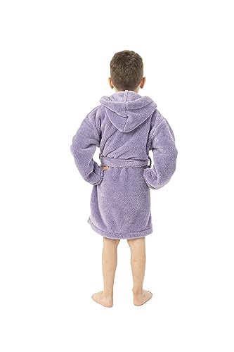 Image of BC BARE COTTON Boys Microfiber Fleece Hooded Robe