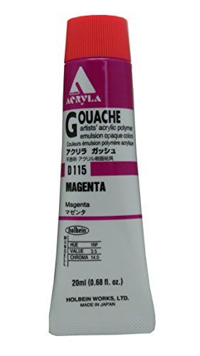ホルベイン アクリリックガッシュ マゼンタ D115 20ml 007115