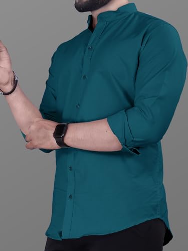 Image of Noble Monk Men's Pure Cotton Regular Fit Formal Shirt |Full Sleeve Men's Shirt