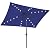 Yaheetech 6.5x10FT Rectangular Patio Umbrella Solar Powered Outdoor Table Market Umbrella with LED Lights & Push Button Tilt & Easy Crank for Garden/Lawn/Beach/Pool/Deck Navy Blue