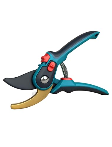 Professional Gardening Pruning Shears, Garden Clipper with High-Elasticity Spring, SK5...