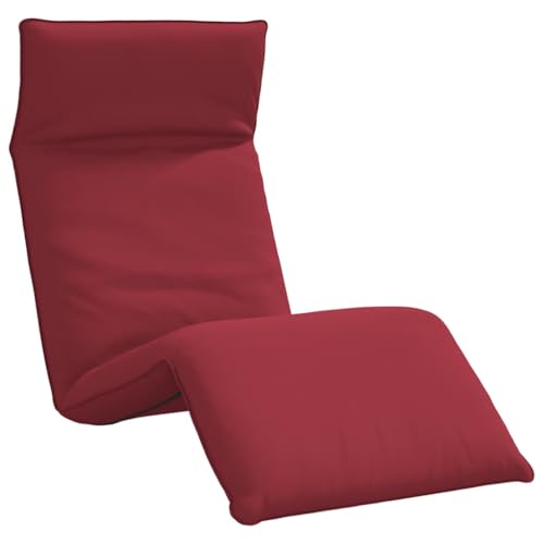 vidaXL Tumbona plegable burdeos 175 x 54 x 8,5 cm tela Oxford, tumbona, tumbona, tumbona de suelo, silla chaise longue, tumbona plegable, silla de piso para juegos