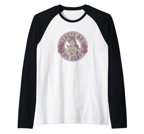 T-shirt baseball Belle Disney vêtements femme La Belle et la Bête rose
