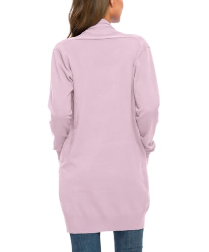 Image of Anymiss Womens Oversized Long Sweater Cardigan with Pockets - Long Sleeve Knit Kimono S-3X