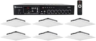 ROCKVILLE Office/Restaurant/Cafe/Bar Audio Package w/6) JBL drop Ceiling Tile Speakers+Amp