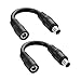 PNGKNYOCN DC8020 auf DC5521 Stromkabel 15cm 14AWG DC 8.0mm x 2.0mm Stecker auf DC 5.5mm x 2.1mm Buchse Adapterkabel für Solar Generator Portable Power Station und Solar Panel（2-Pack）