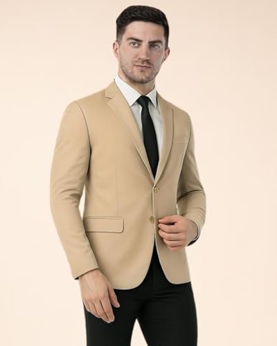 Image of SaintX Men's Formal Blazer | Fully Lined | Slim Fit | Professional Jacket | Premium Business Formal Suit | Office | Wedding | All Purpose